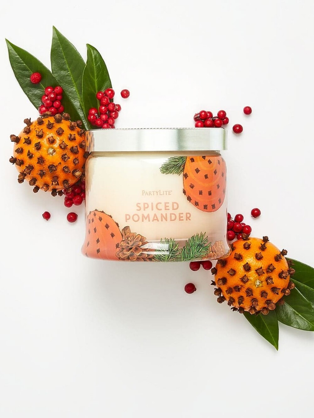 🔸️NIB PartyLite Spiced Pomander 3-Wick Jar Candle